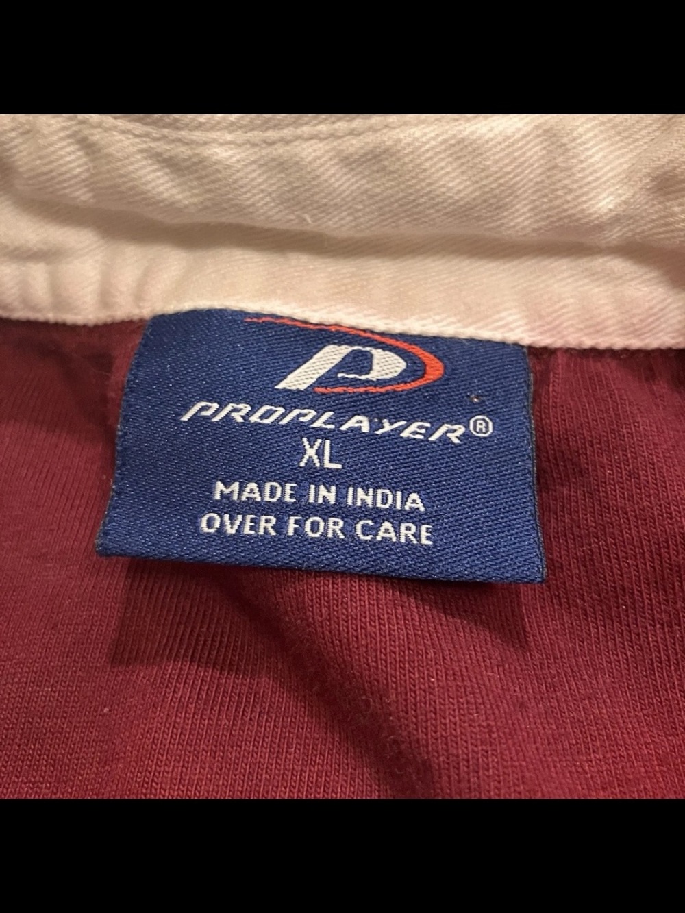 Vintage UMD Bulldogs Rugby Shirt XL Maroon Gold Pro Player Vintage LS - Picture 4 of 9